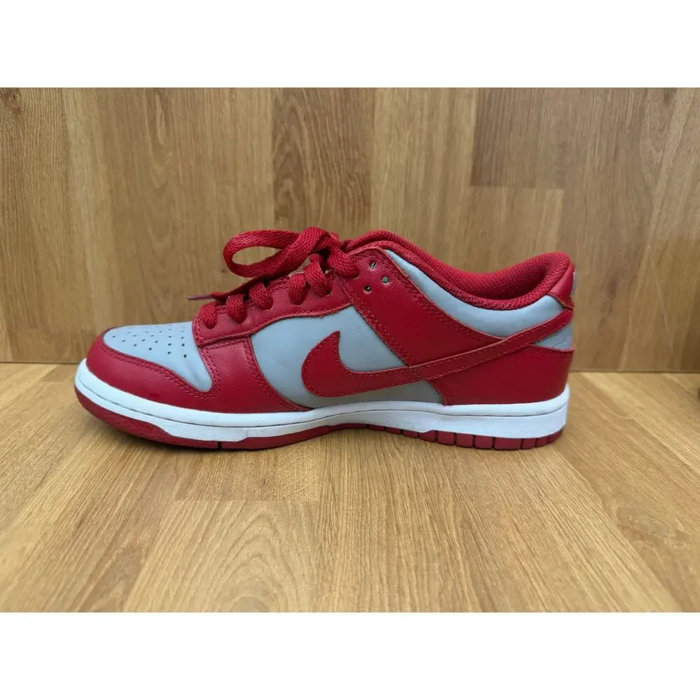 Nike Dunk Low Retro GS Wolf Grey University Red Size 5.5Y